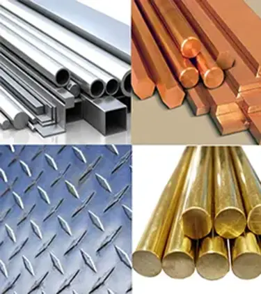 Aluminum, Copper, and Stainless Steel